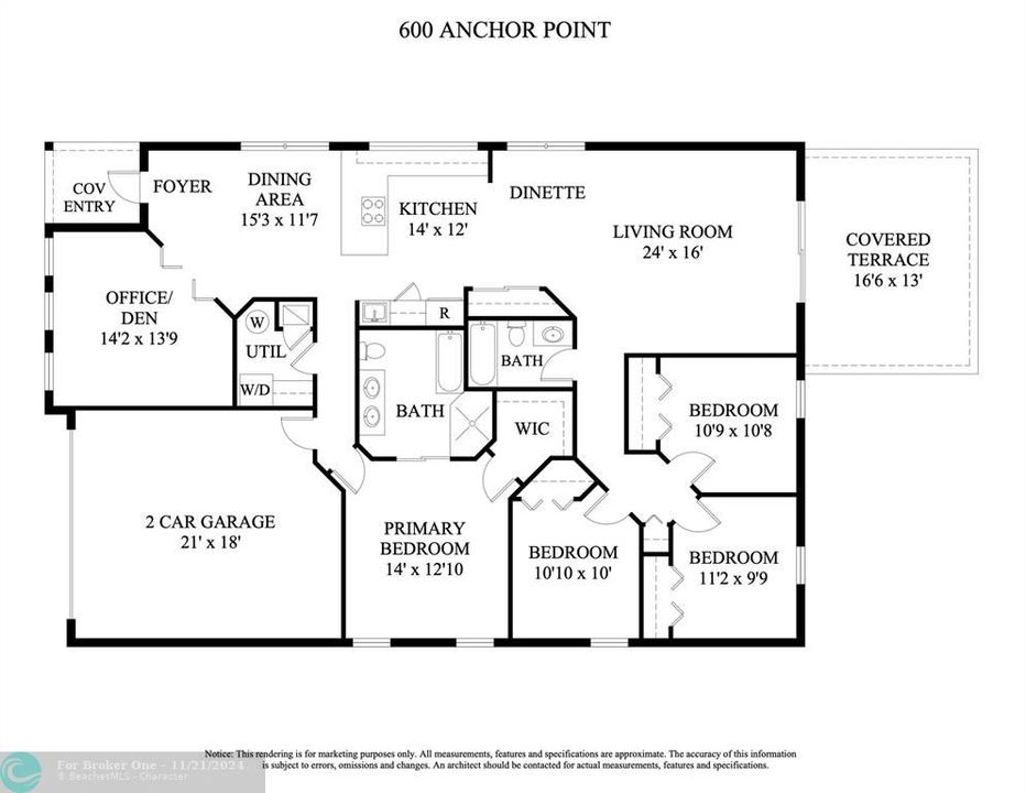 For Sale: $1,035,000 (4 beds, 2 baths, 1940 Square Feet)