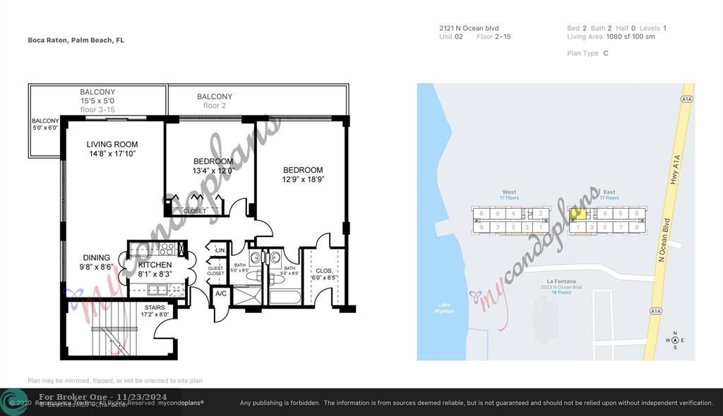 На продажу: $699,000 (2 спален, 2 ванн, 1078 Квадратных фут)