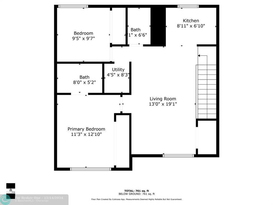 На продажу: $315,000 (2 спален, 2 ванн, 857 Квадратных фут)