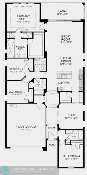 Activo con contrato: $563,973 (4 camas, 3 baños, 2399 Pies cuadrados)