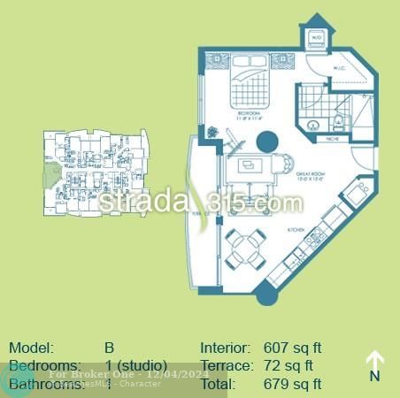 En Venta: $345,000 (1 camas, 1 baños, 607 Pies cuadrados)