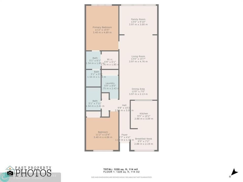 For Sale: $154,900 (2 beds, 2 baths, 1222 Square Feet)