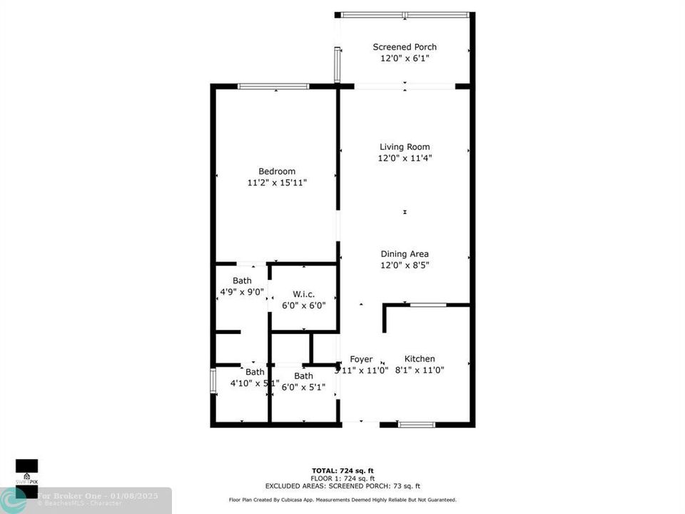 For Sale: $285,000 (1 beds, 1 baths, 750 Square Feet)