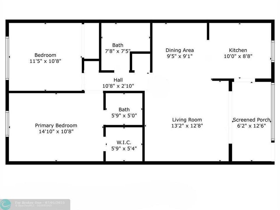 For Sale: $154,000 (2 beds, 2 baths, 968 Square Feet)