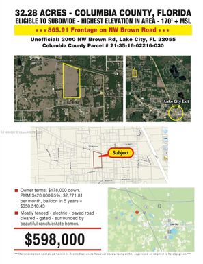 2000 NW Brown Rd, Other City - In The State Of Florida FL 32055