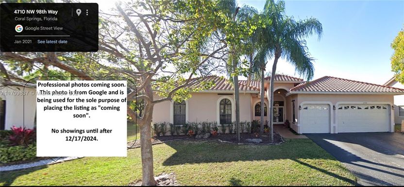 4710 NW 98th Way, Coral Springs FL 33076