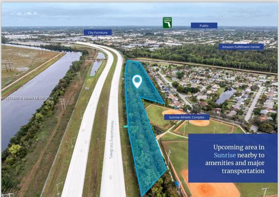 Sawgrass Expressway Land for Lease, Sunrise FL 33323