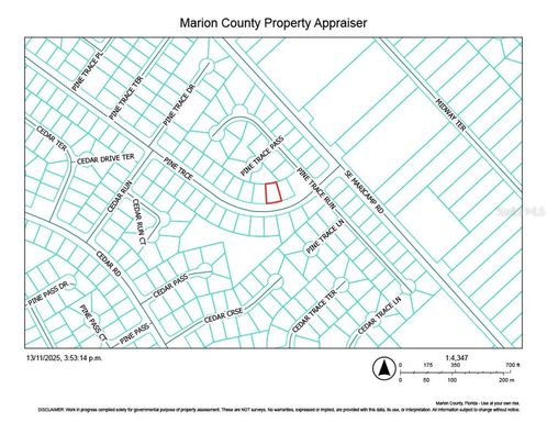 O SE PINE TRCE ROAD SE